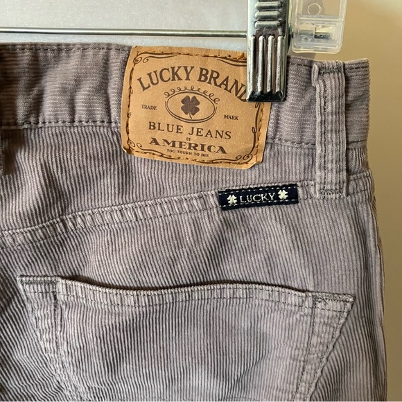 Men’s Lucky Brand 221 Original Straight Gray Corduroy Pants size 33x32 - Picture 6 of 7